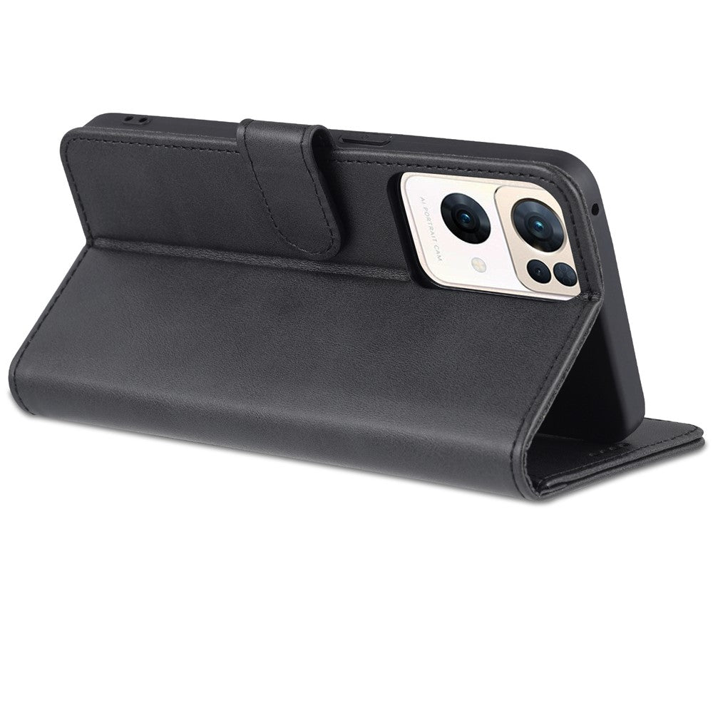AZNS For Oppo Reno7 Pro 5G PU Leather Case Wallet Folding Stand Anti-fall Protection Magnetic Flip Cover