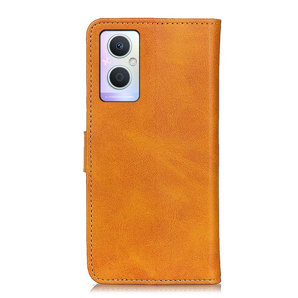 Tekstureret læderetui til Oppo A96 (Kina)/Reno7 Z 5G/Reno7 Lite/Reno8 Lite 5G/F21 Pro 5G/OnePlus Nord N20 5G, mobilcover med magnetisk spænde, pung med foldestativ