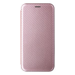 Realme 9i/Oppo A36 4G/A76 4G Kolfibertextur PU-lädermobilskal Kortplats Stativ Skal
