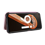 Realme 9i/Oppo A36 4G/A76 4G Kolfibertextur PU-lädermobilskal Kortplats Stativ Skal