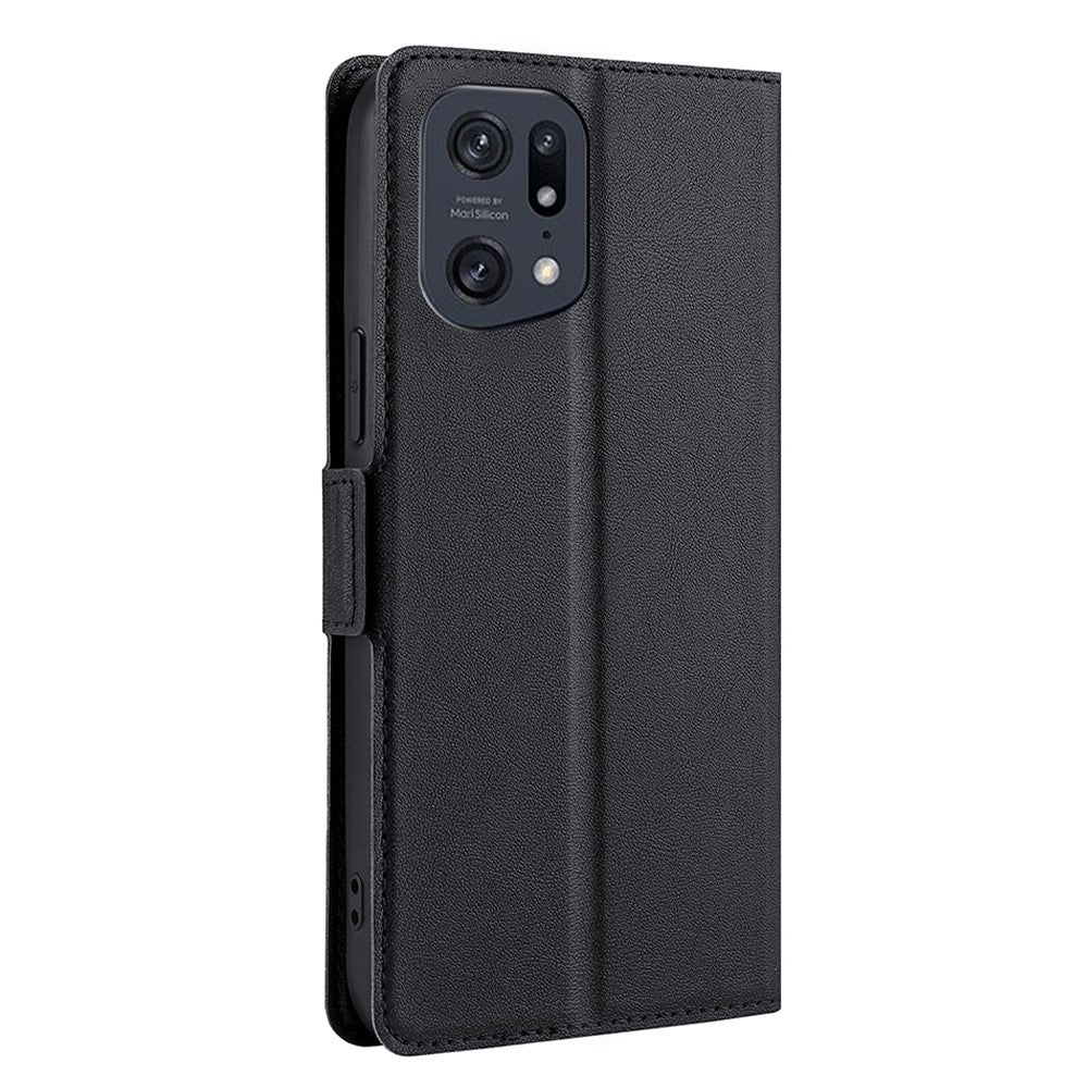For Oppo Find X5 Pro Side Magnetic PU Leather Case Stand Shockproof TPU Card Holder Folio Cover