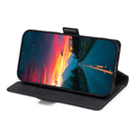Oppo Find X5 Pro Sidomagnetiskt PU-läderskal Stativ Stötsäkert TPU Korthållare Folio-fodral