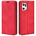 Til Oppo Find X5 Magnetisk Auto-lukkende Hudvenlig PU Læder Standpung Cover