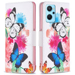 For Oppo A36/A76/Realme 9i Pattern Printing PU Leather + TPU Shockproof Phone Case Wallet Stand Protective Cover