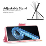 For Oppo A36/A76/Realme 9i Pattern Printing PU Leather + TPU Shockproof Phone Case Wallet Stand Protective Cover