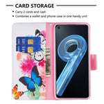 For Oppo A36/A76/Realme 9i Pattern Printing PU Leather + TPU Shockproof Phone Case Wallet Stand Protective Cover