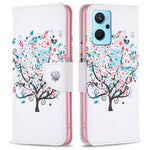 For Oppo A36/A76/Realme 9i Pattern Printing PU Leather + TPU Shockproof Phone Case Wallet Stand Protective Cover