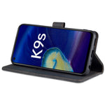 AZNS PU Leather Wallet Case for Oppo K9s/Realme Q3s, Stand Function Anti-Scratch Full Protective Phone Cover