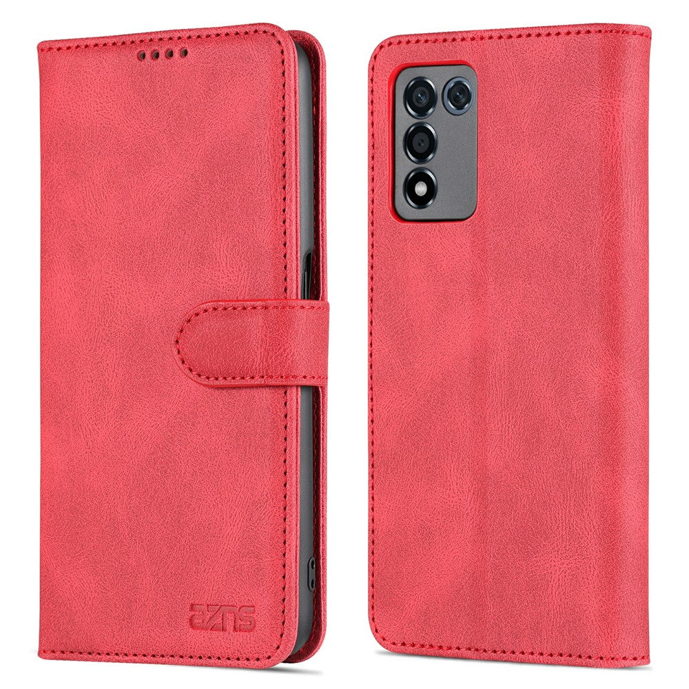 AZNS PU Leather Wallet Case for Oppo K9s/Realme Q3s, Stand Function Anti-Scratch Full Protective Phone Cover