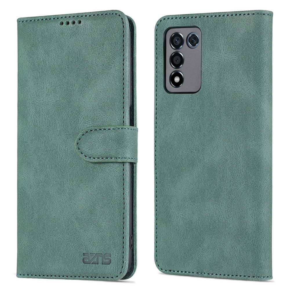 AZNS PU Leather Wallet Case for Oppo K9s/Realme Q3s, Stand Function Anti-Scratch Full Protective Phone Cover