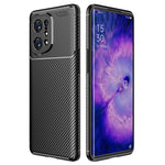 Oppo Find X5 Light Tunt Mjukt TPU-skal Kolfiber Välskyddat Mobilskal