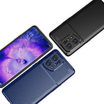 Oppo Find X5 Light Tunt Mjukt TPU-skal Kolfiber Välskyddat Mobilskal