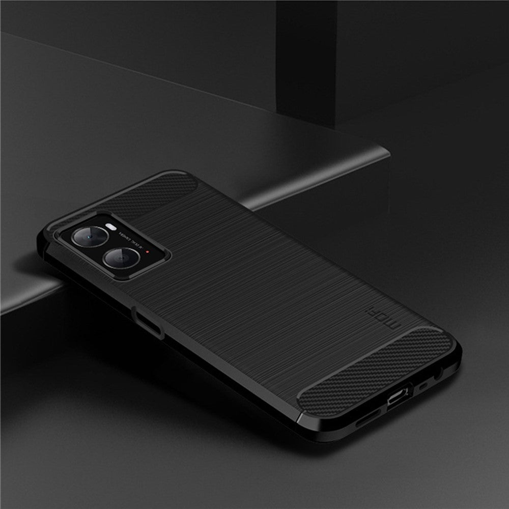 MOFI JK TPU Series-1 for Oppo A36/A76/Realme 9i Soft TPU Phone Case Brushed Carbon Fiber Anti-fingerprint Cover