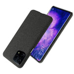 Oppo Find X5 Enfärgad Tygstruktur + PC Skyddsskal Värmeavledning Ofullständigt Bakstycke