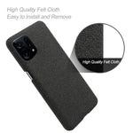Oppo Find X5 Enfärgad Tygstruktur + PC Skyddsskal Värmeavledning Ofullständigt Bakstycke