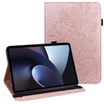 For Oppo Pad Flower Imprinting Auto Wake/Sleep Tablet Cover Stand Wallet PU Leather + Inner TPU Protective Case
