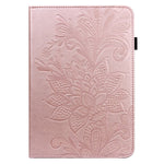 For Oppo Pad Flower Imprinting Auto Wake/Sleep Tablet Cover Stand Wallet PU Leather + Inner TPU Protective Case