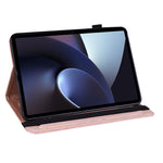For Oppo Pad Flower Imprinting Auto Wake/Sleep Tablet Cover Stand Wallet PU Leather + Inner TPU Protective Case