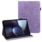 For Oppo Pad Flower Imprinting Auto Wake/Sleep Tablet Cover Stand Wallet PU Leather + Inner TPU Protective Case