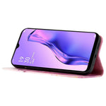 YB Pattern Printing Leather Series-5 for Oppo A94 5G/A95 5G/F19 Pro+ 5G/Reno5 Z 5G Marble Pattern PU Leather Adjustable Stand Cellphone Wallet Case