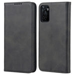 Textured PU Leather Wallet Case for Oppo A55s 5G, Magnetic Auto-absorbed Adjustable Phone Cover