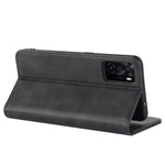 Textured PU Leather Wallet Case for Oppo A55s 5G, Magnetic Auto-absorbed Adjustable Phone Cover