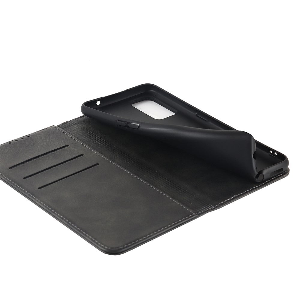 Textured PU Leather Wallet Case for Oppo A55s 5G, Magnetic Auto-absorbed Adjustable Phone Cover