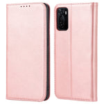 Textured PU Leather Wallet Case for Oppo A55s 5G, Magnetic Auto-absorbed Adjustable Phone Cover