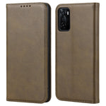Textured PU Leather Wallet Case for Oppo A55s 5G, Magnetic Auto-absorbed Adjustable Phone Cover
