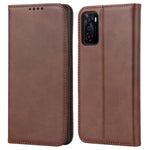 Textured PU Leather Wallet Case for Oppo A55s 5G, Magnetic Auto-absorbed Adjustable Phone Cover