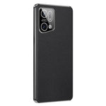 Electroplated Textured Case for Oppo Find X5 Genuine Cowhide Leather Coating Soft TPU Cover Phone Shell