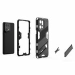 For Oppo Find X5 Pro Shockproof Anti-drop Kickstand Function Hard PC + Soft TPU Cell Phone Case Cover