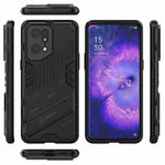 For Oppo Find X5 Pro Shockproof Anti-drop Kickstand Function Hard PC + Soft TPU Cell Phone Case Cover