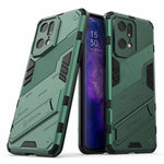 Oppo Find X5 Pro Stötsäkert Fallskyddande Stödfunktion Hårt PC + Mjukt TPU Mobilskal