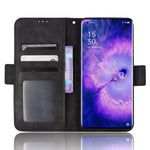 For Oppo Find X5 PU Leather Flip Pouch Wallet Phone Cover Magnetic Closure Multiple Card Slots Folding Stand Case