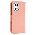 Oppo Find X5 Pro Plånboksfodral PU-läder Stativ Magnetiska Korthållare TPU Innerskal Skyddande mobilfodral