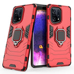 For Oppo Find X5 Ring Kickstand Phone Case Soft TPU + Hard PC Impact-resistant Protective Cover