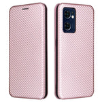 For Oppo Find X5 Lite/Reno7 SE 5G/Reno7 5G (Global) Carbon Fiber Texture Phone Case Anti-scratch PU Leather Magnetic Absorption Anti-fall Stand Shell with Card Slot
