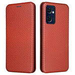 For Oppo Find X5 Lite/Reno7 SE 5G/Reno7 5G (Global) Carbon Fiber Texture Phone Case Anti-scratch PU Leather Magnetic Absorption Anti-fall Stand Shell with Card Slot