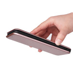 For Oppo Find X5 Pro Card Holder Carbon Fiber Texture Phone Case PU Leather Magnetic Closure Stand Protective Cover