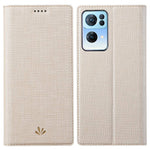 VILI DMX Series for Oppo Reno7 Pro 5G PU Leather Stand Card Holder Case Magnetic Auto-absorbed Protective Cover