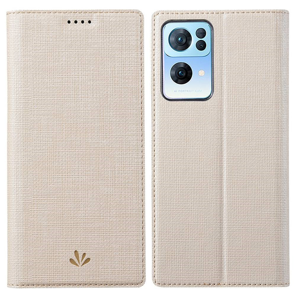 VILI DMX Series for Oppo Reno7 Pro 5G PU Leather Stand Card Holder Case Magnetic Auto-absorbed Protective Cover