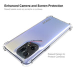 ENKAY HAT PRINCE Kristallklart skal för Oppo Find X5 Pro, stötdämpande förstärkta hörn TPU skyddande halkfritt skal