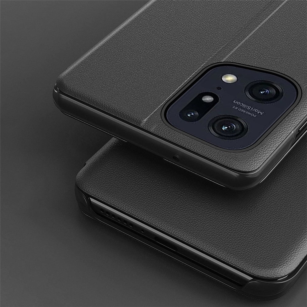 For Oppo Find X5 Pro Phone Case Folio Flip PU Leather Stand Cover