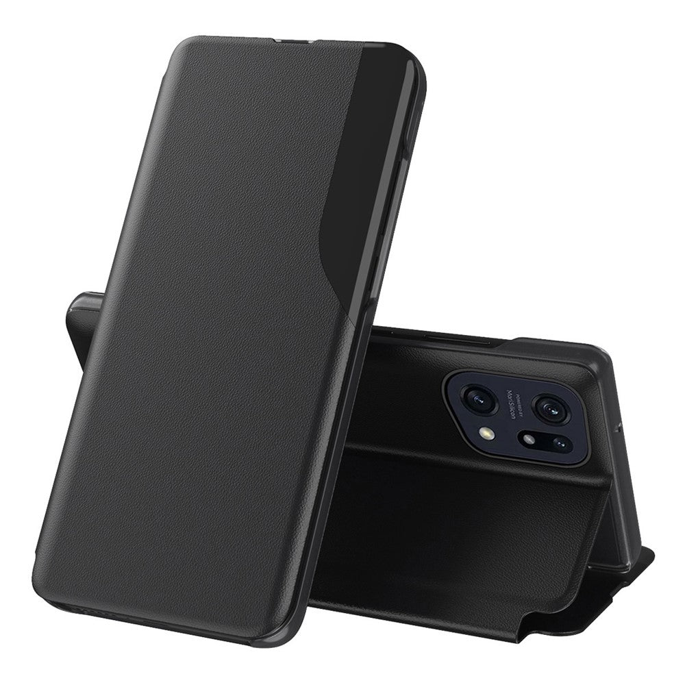 For Oppo Find X5 Phone Case Folio Flip PU Leather Stand Cover