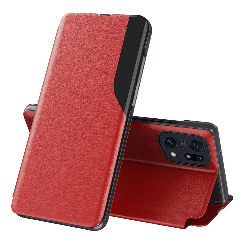 For Oppo Find X5 Phone Case Folio Flip PU Leather Stand Cover