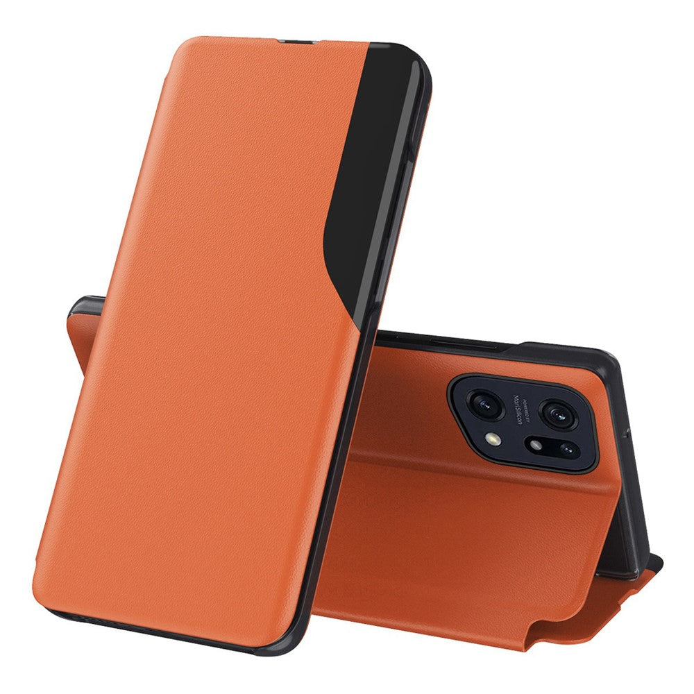 For Oppo Find X5 Phone Case Folio Flip PU Leather Stand Cover