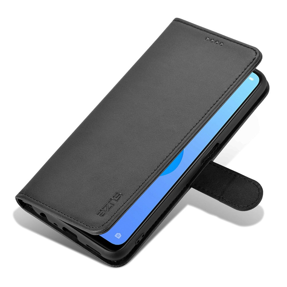 AZNS for Oppo A36 4G/A76 4G PU Leather Folio Case Stand Wallet Magnetic Flip Cover TPU Interior Shell