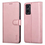AZNS for Oppo A36 4G/A76 4G PU Leather Folio Case Stand Wallet Magnetic Flip Cover TPU Interior Shell