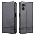 AZNS for Oppo A36 4G/A76 4G Magnetic Absorption Leather Phone Case Wallet Stand TPU Inner Shell Phone Cover